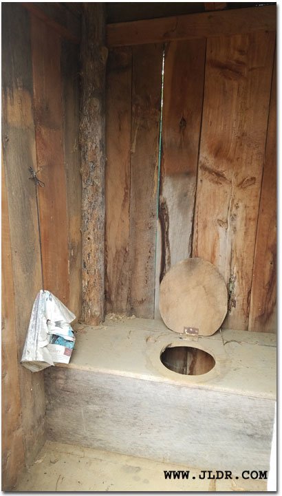 Outhouse is located at William Faulkner's Frenchman's Bend at the museum in New Albany, MS