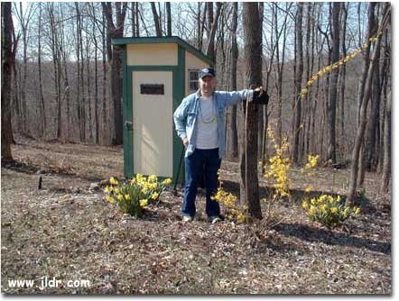 The proud owner of this great looking outhouse