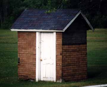 This Outhouse had a shallow hole