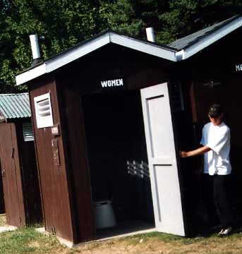 Inside the Women's Outhouse at Kleinke Park