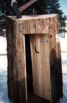 Authentic Stump Outhouse