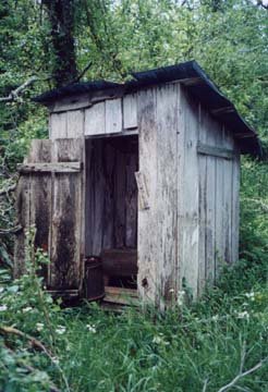 An Outhouse built just after World War II in 1947