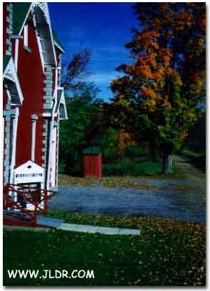 A beautiful Pennsylvania Outhouse Fall Scene