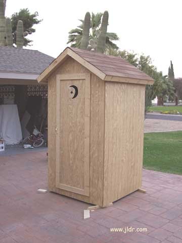 A Homemade Outhouse that is now located in Priest River, Idaho