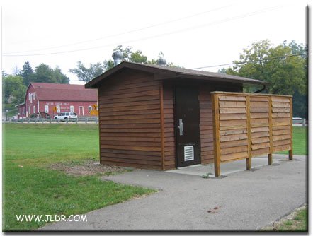 New Outhouses across from Yates Cider Mill, Rochester, Michigan