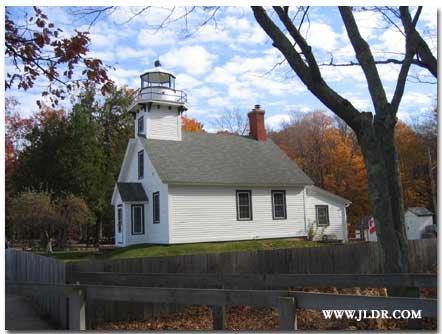 Mission Lighthouse Outhouse on the right