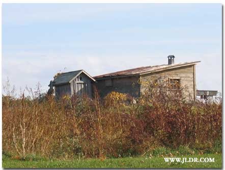 An old Outhouse near a Michigan Vineyard