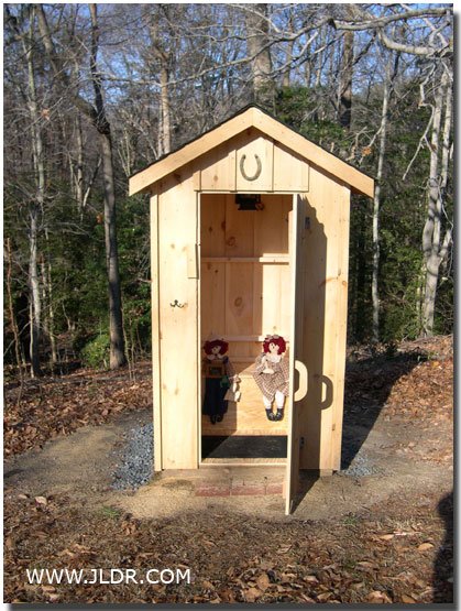 Amish Built Outhouse in St. Marys County Maryland