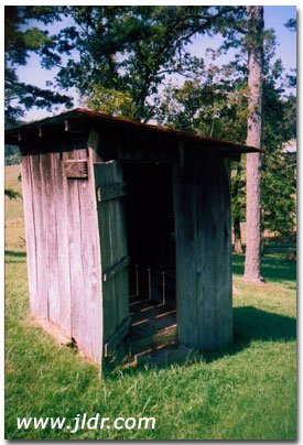 Loudon County Cemetary Outhouse in Tennessee