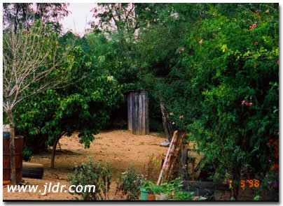 Outhouse in Old Mexico