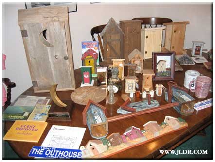 Some of the Outhouse collection held by the Curator