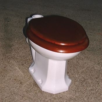 Carlford syphonic loo by Shanks & Co. of Barrhead, Scotland. 1930's. Removed from the Gents in Harrod's department store, Knightsbridge, London.