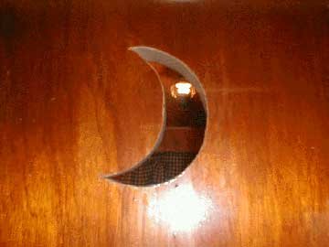 There is even an authentic moon cutout on the door!