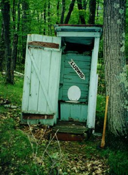 Inside the Old Outhouse