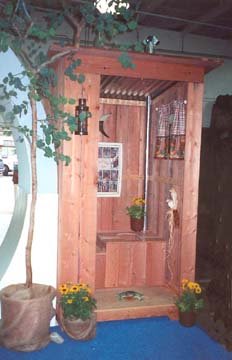 A 2-Holer Outhouse at the Orange County California Fair