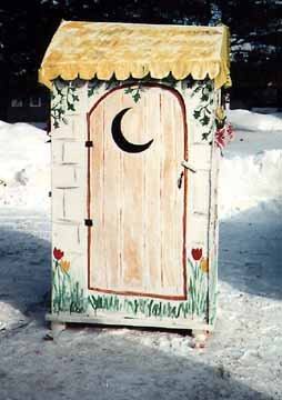 The Women's Outhouse; Door Closed