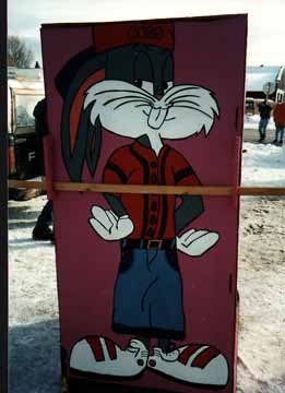 Back of the Looney Tune's Outhouse