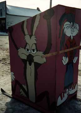Side View of the Looney Tune's Outhouse