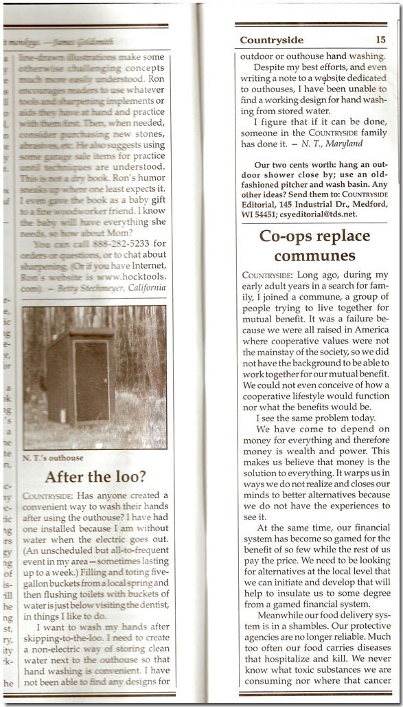Article about what to do after using the Loo