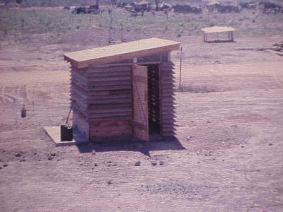 More permanent latrine in Vietnam used by the US Army